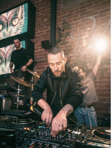 DJ performing inside Barstool Scottsdale